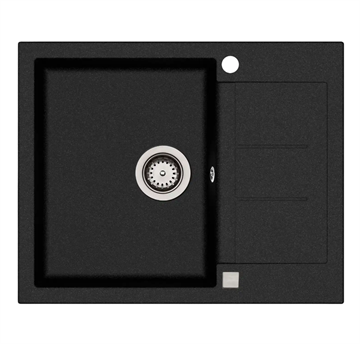 Lavabo Saturn 620 Køkkenvask 62x50cm med bakke m/krom kurveventil, Nedfældning